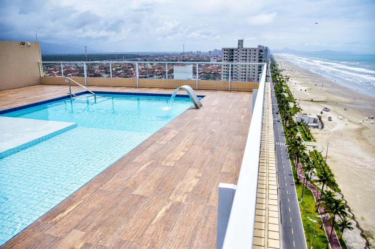 Apto C Wi-Fi A Beira-Mar Na Praia Jardim Real Sp Apartment Praia Grande  Exterior foto