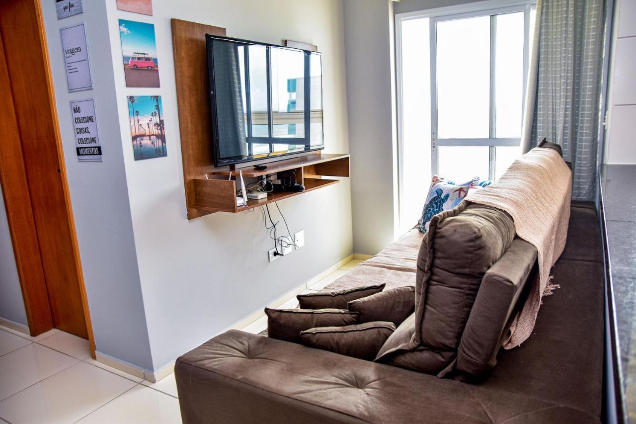 Apto C Wi-Fi A Beira-Mar Na Praia Jardim Real Sp Apartment Praia Grande  Exterior foto