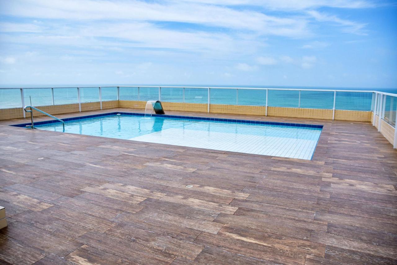 Apto C Wi-Fi A Beira-Mar Na Praia Jardim Real Sp Apartment Praia Grande  Exterior foto