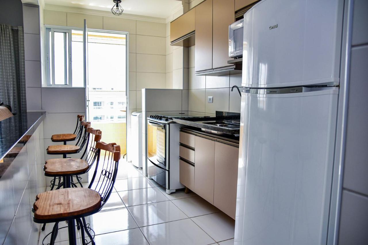 Apto C Wi-Fi A Beira-Mar Na Praia Jardim Real Sp Apartment Praia Grande  Exterior foto
